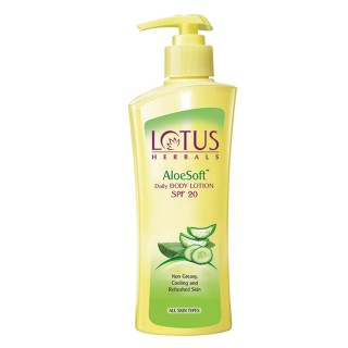 Lotus Herbals AloeSoft Daily Body Lotion SPF 20, 250ml